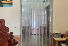 CỬA XẾP LÁ NHỰA NGĂN LẠNH PVC TRONG SUỐT
