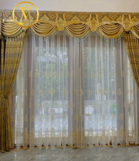 RÈM VẢI GẤM+ VOAL LỤA SK25