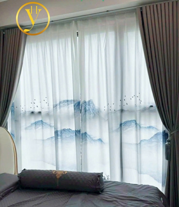 RÈM VẢI GẤM TRƠN 
