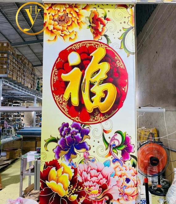 RÈM CUỐN IN TRANH VÀ LOGO
